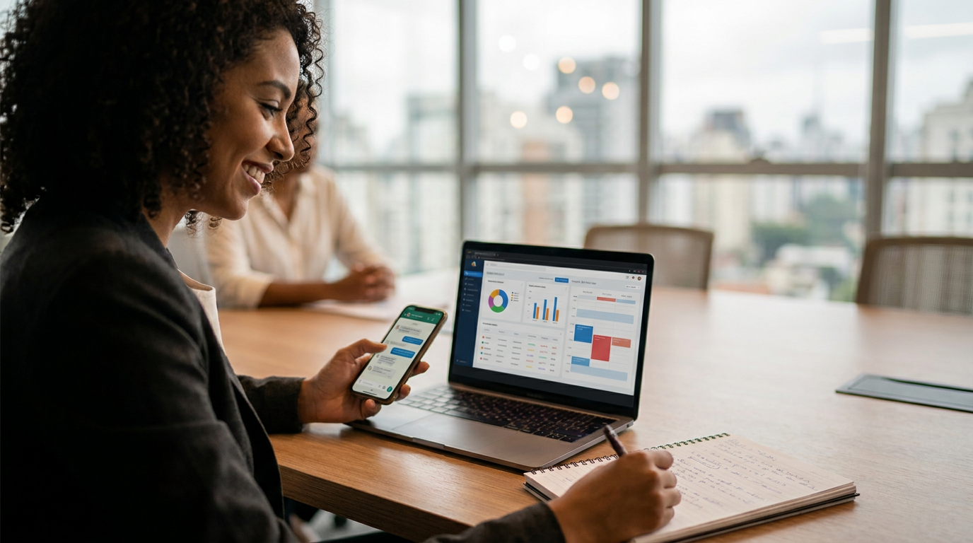 Capa do artigo: Automação no Follow-up: Conectando CRM e Agendamento para Vendas B2B